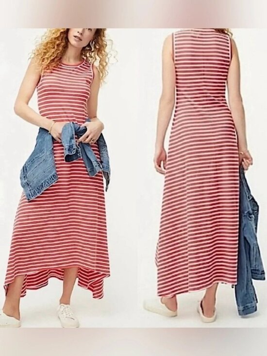 J. Crew Dresses & Skirts - BNWT J. Crew Petite High-Low Maxi Dress in Stripe